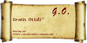 Grath Ottó névjegykártya