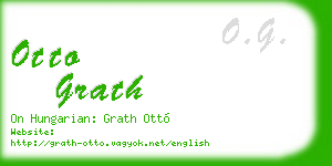 otto grath business card